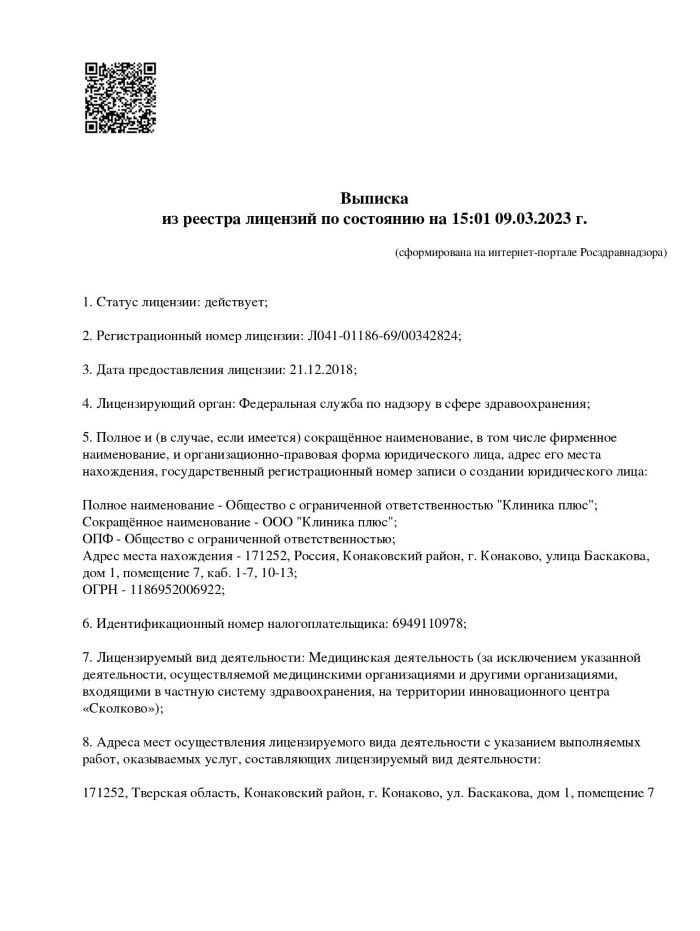 Фото лицензии